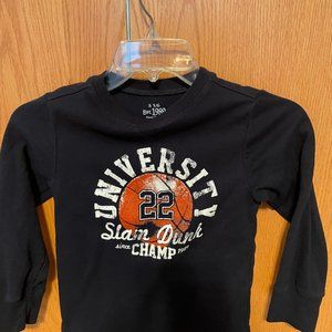 Boys size 5/6 black long sleeve t shirt1989 Place